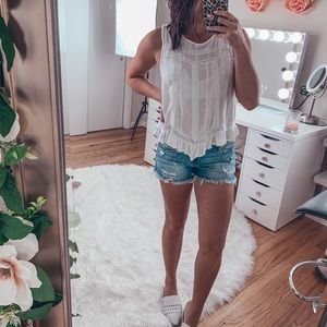 Just USA distressed denim shorts